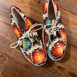 Everglades Western Aztec Casual Women's tie Shoes